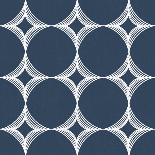 retro-looking diamonds in white on a blue background