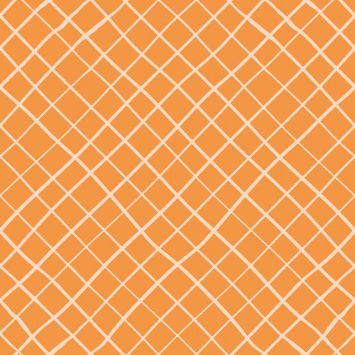 orange waffle grid design