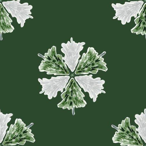 watercolour trees arranged to look like peppermint candy