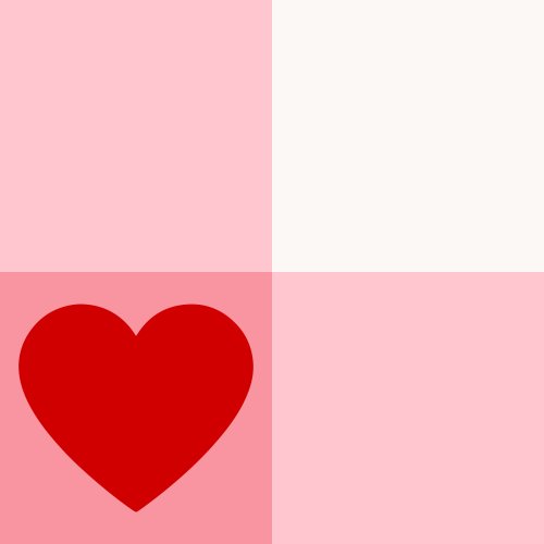 Valentine's Day Gingham, hearts