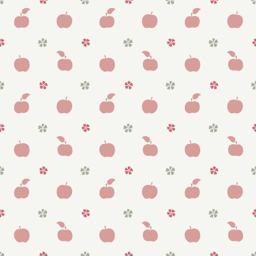 Cute Apples and blossoms icons