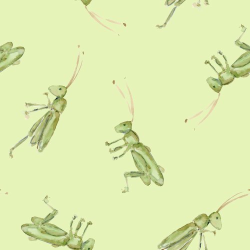 watercolor grasshoppers