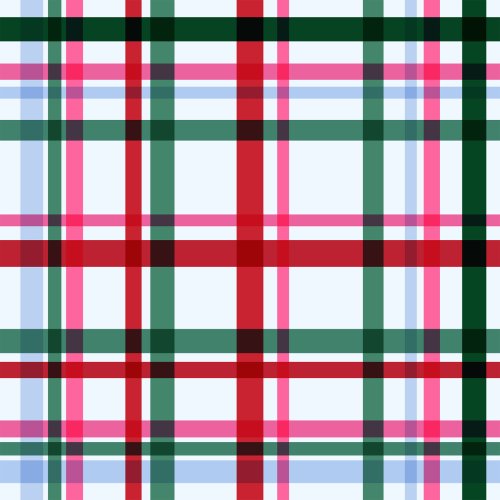 pink red and green holiday plaid
