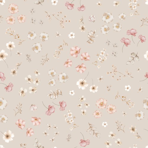 Hand drawn floral pattern.