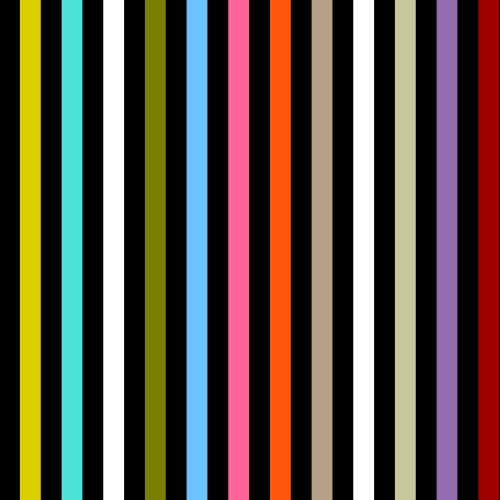 multi-colored stripes on black background