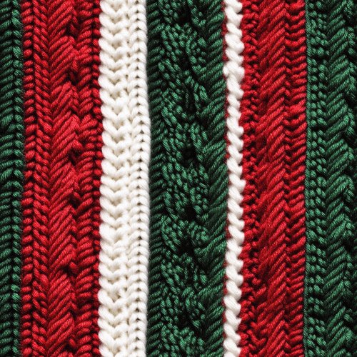 realistic sweater knit in christmas colors