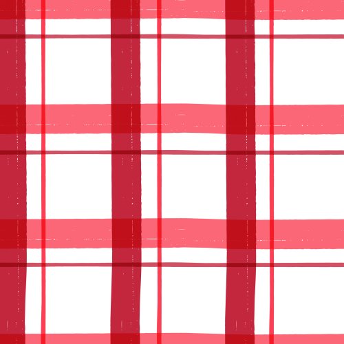 Christmas Favourites Paid Large scale checks in Red and White