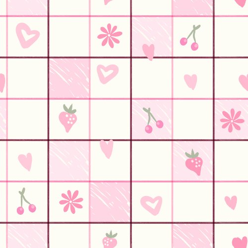 pink and white valentine's day checkerboard