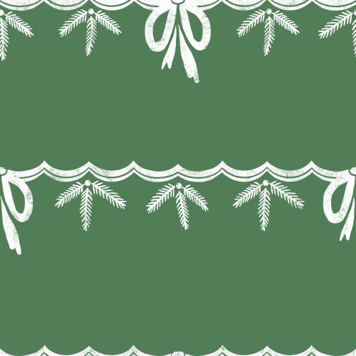 christmas garland with bows