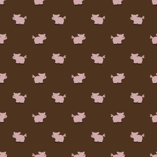 pink pigs on a solid background