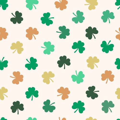 Saint Patrick's Day clovers non directional 