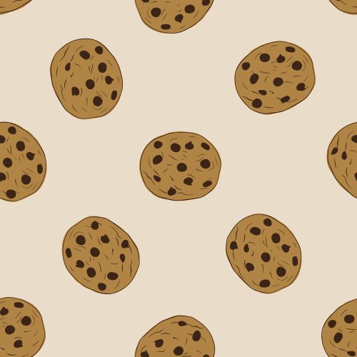 Tossed chocolate chip cookies