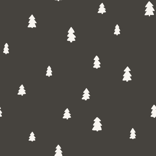 Minimal pine trees found summer camping and minimally placed in gender neutral colors.