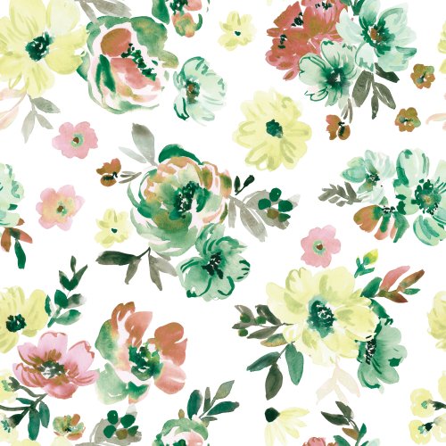 st patricks day watercolor floral