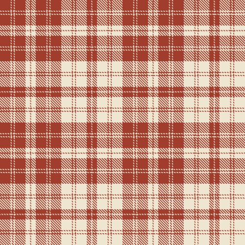 red and cream colored tartan plaid pattern