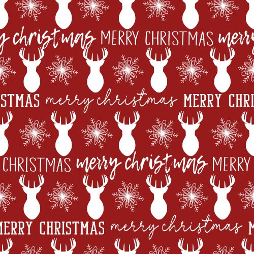 christams deer silhouette