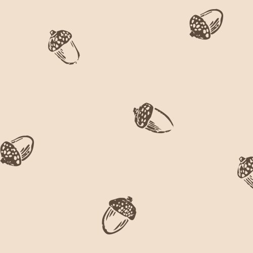 Woodland acorn pattern for cozy fall sewing—adorable for little ones & fall home decor.