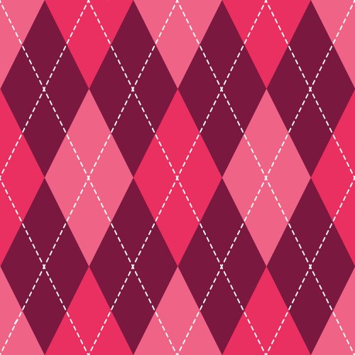 Cherry Berry Summer Argyle Diamonds