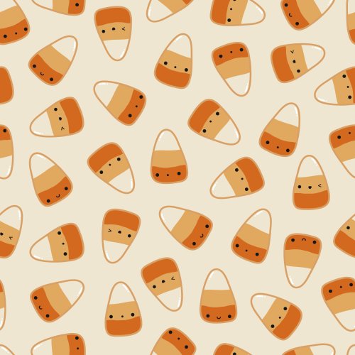 candy corn with cute faces