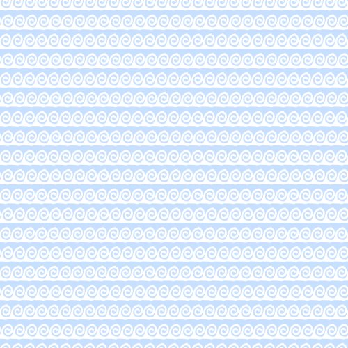 Mediterranean Summer Greek Meander Waves as horizontal stripes in blue and white