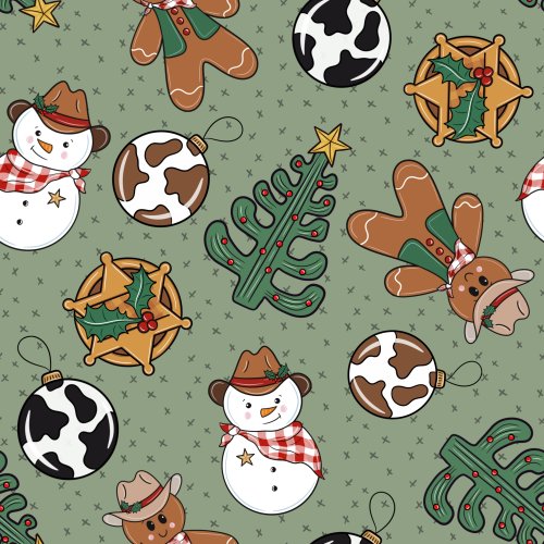 Western Christmas elements 
