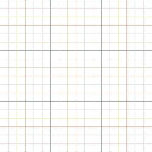 multicolored grid lines on a white background