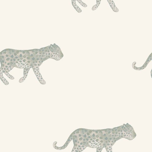 Watercolor monochromatic leopards