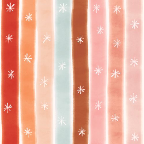 christmas stripe with snowflakes