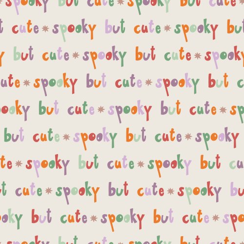 halloween text "Spooky by cute"