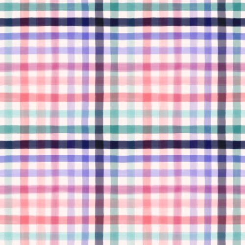 Spring colored plaid for girls or women with tones of pink, navy, and aqua