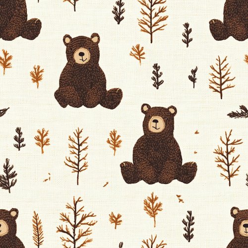 knit look brown bear