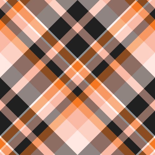 diagonal halloween plaid design