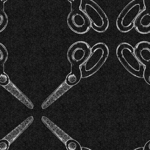 scissors arranged in a diamond pattern