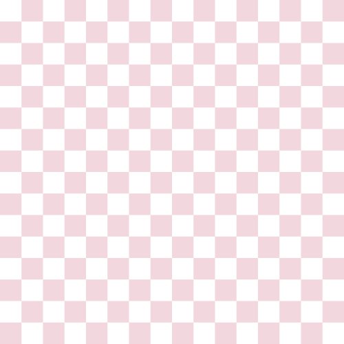Light pink and white even check pattern.