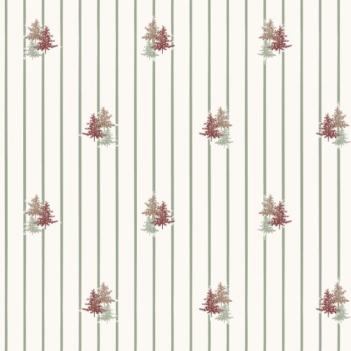 Festive trees on a striped background
