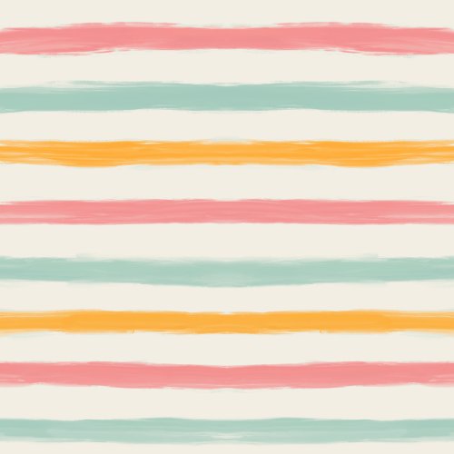 Candy Beach Stripes with a watercolor texture. Pairs with any designs in the Mermaid Beach Collection by Tylee + Art.