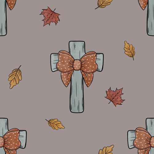 fall crosses with bows