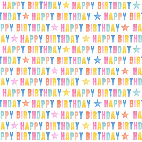 colorful happy birthday text