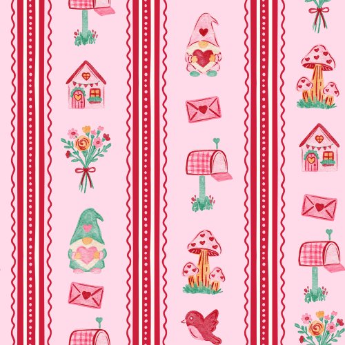 valentine's day gnome stripes