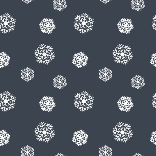 white snowflakes on a solid background