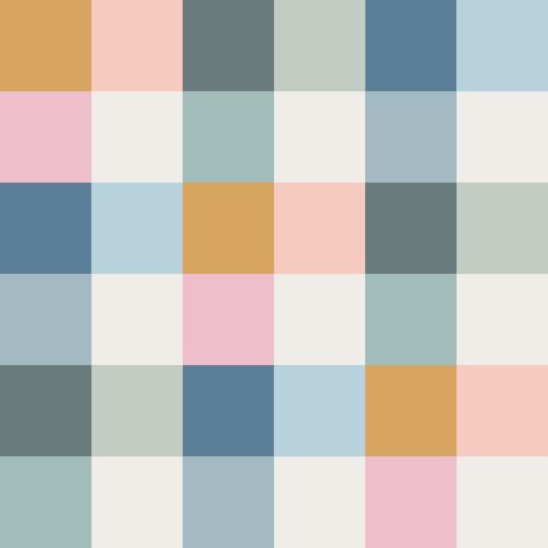 multicolored checker board gingham print