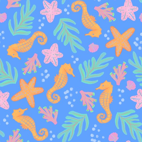 bright ocean animals