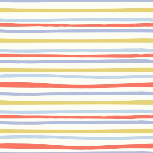 Tropical Sun summer stripes in blue red yellow and green