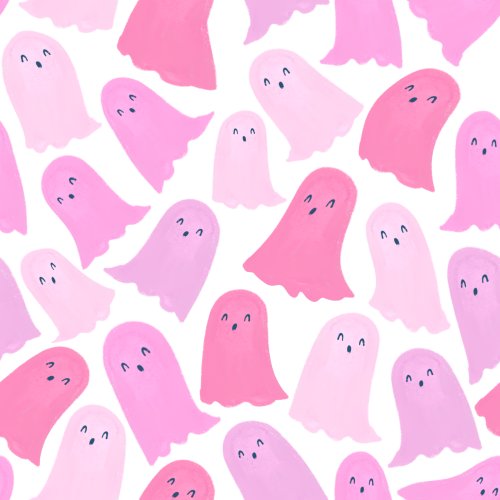 colorful halloween ghosts