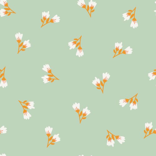 small flower bud seamless pattern