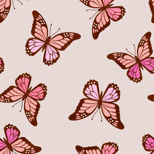 pink butteryfly design