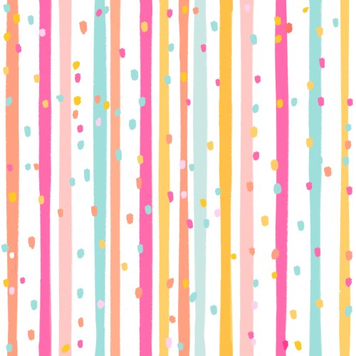 rainbow stripe with dots