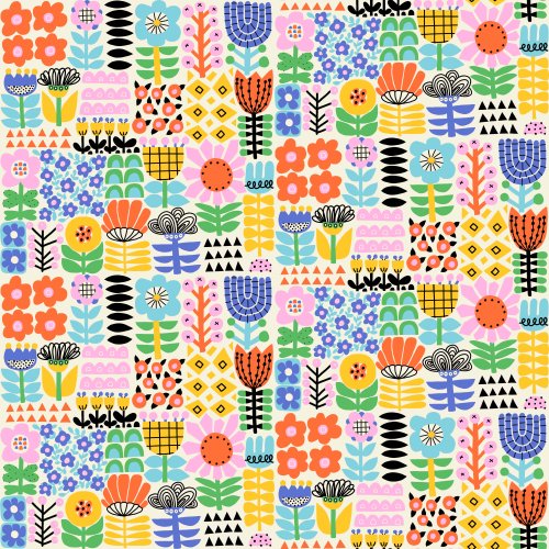 folk art floral fesign