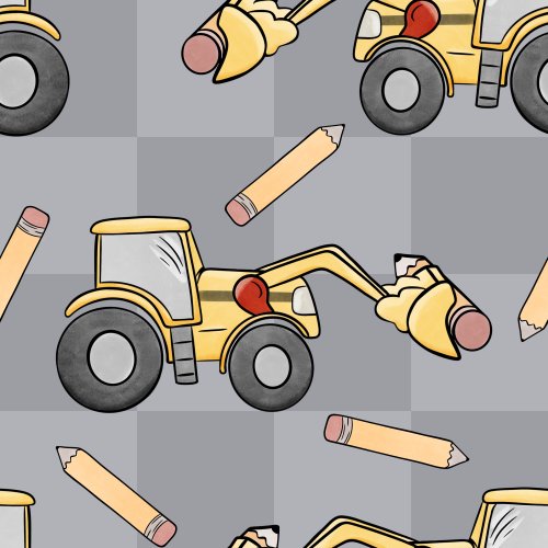 tractors with pencils