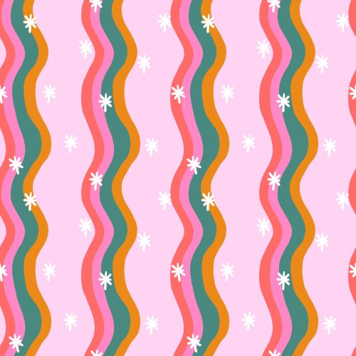 christmas wavy stripes